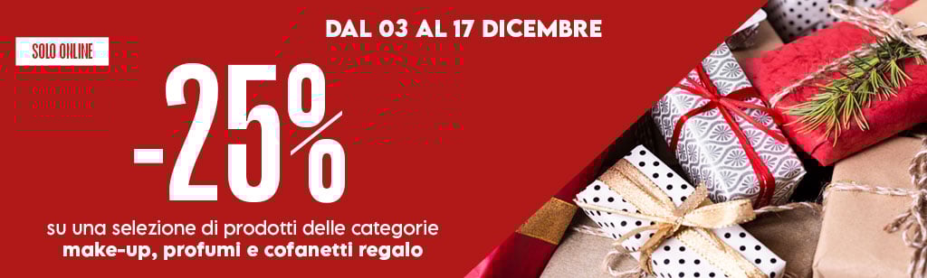 25% Makeu up, Profumi e Cofanetti